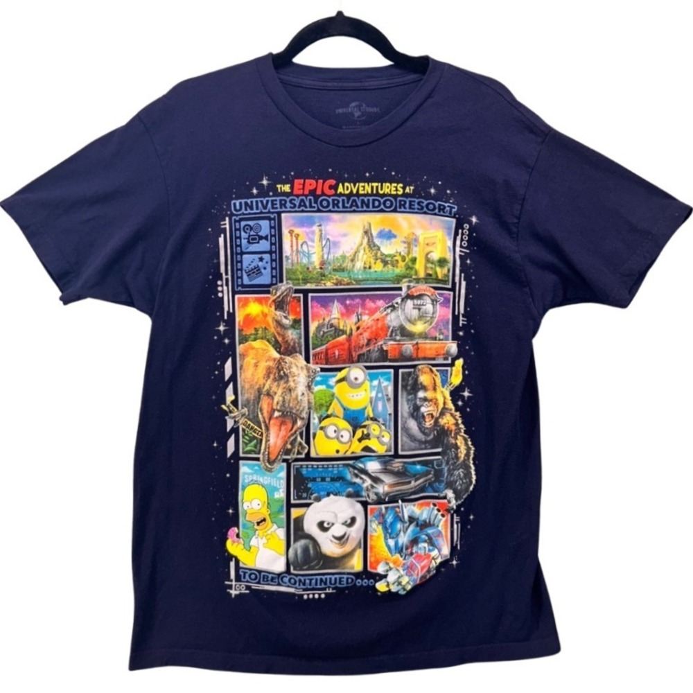 Universal Studios Graphic‎ Shirt Blue Large